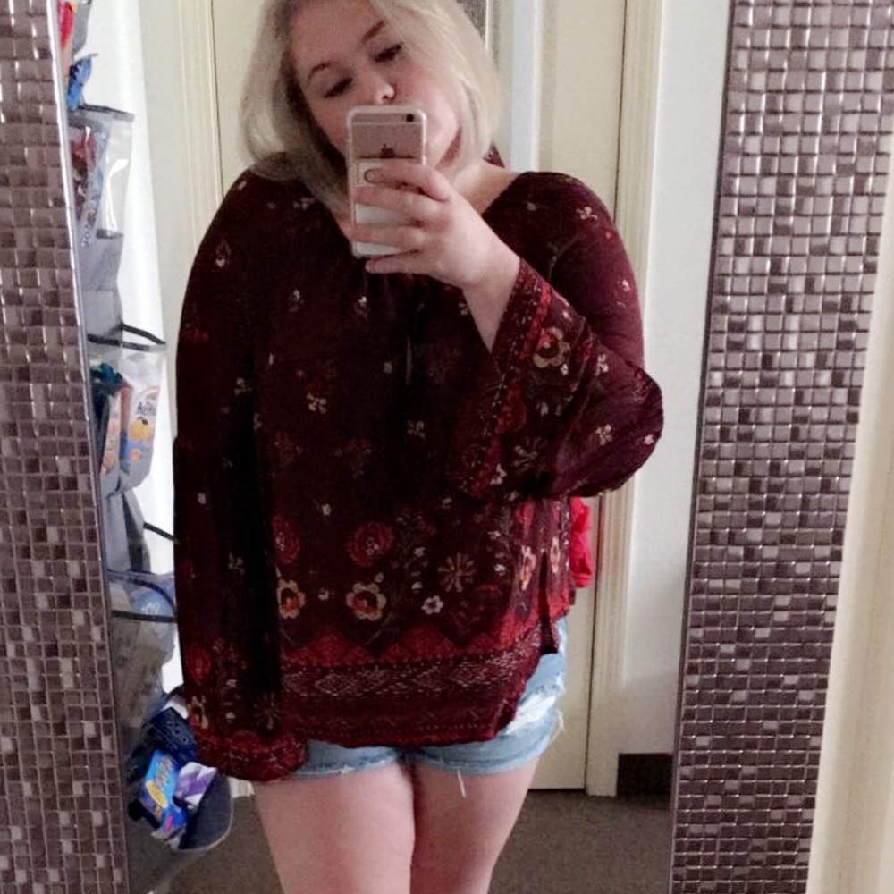 Urban Outfitters bohemian wide sleeve blouse